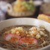 観音沼到着前に食べた「そば処　なかい」さんのかけそば
