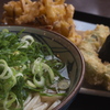 お墓参り後の冷たいうどん