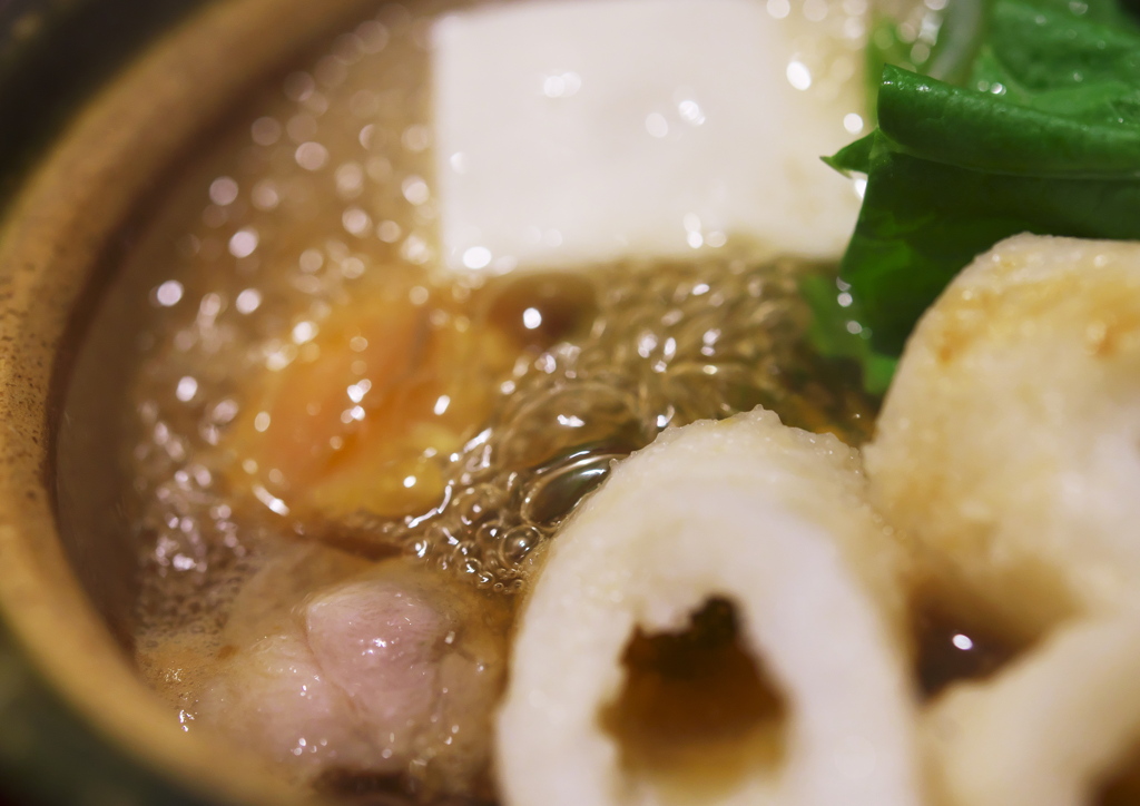 稲住温泉の夕食4　秋田といえばきりたんぽ鍋