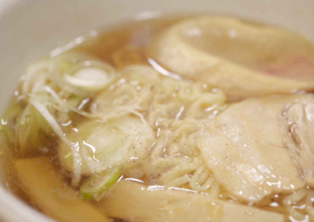 稲住温泉の夕食5　〆にラーメン