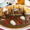 お昼はカツカレー