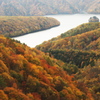 秋元湖の紅葉