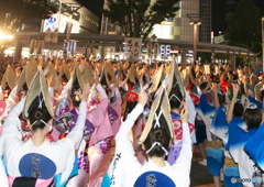 みちのく阿波踊り in 郡山　総踊り