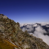 立山連峰　雄山山頂へ