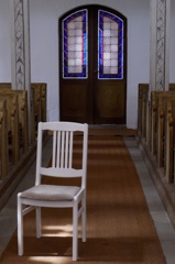 Door and chair