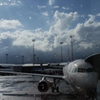 雨上がりの空港