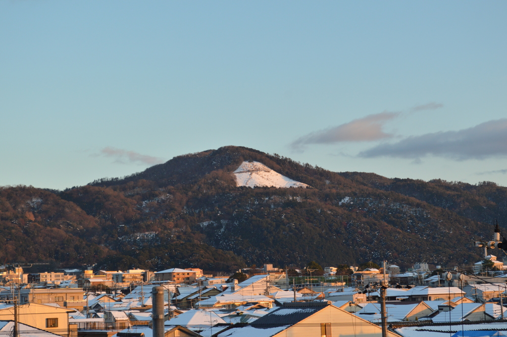 雪の日の大文字