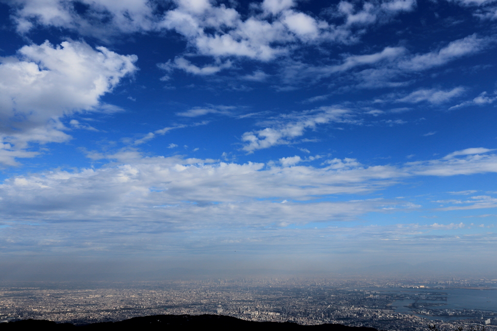 六甲山頂より ♪ 青雲 ♪