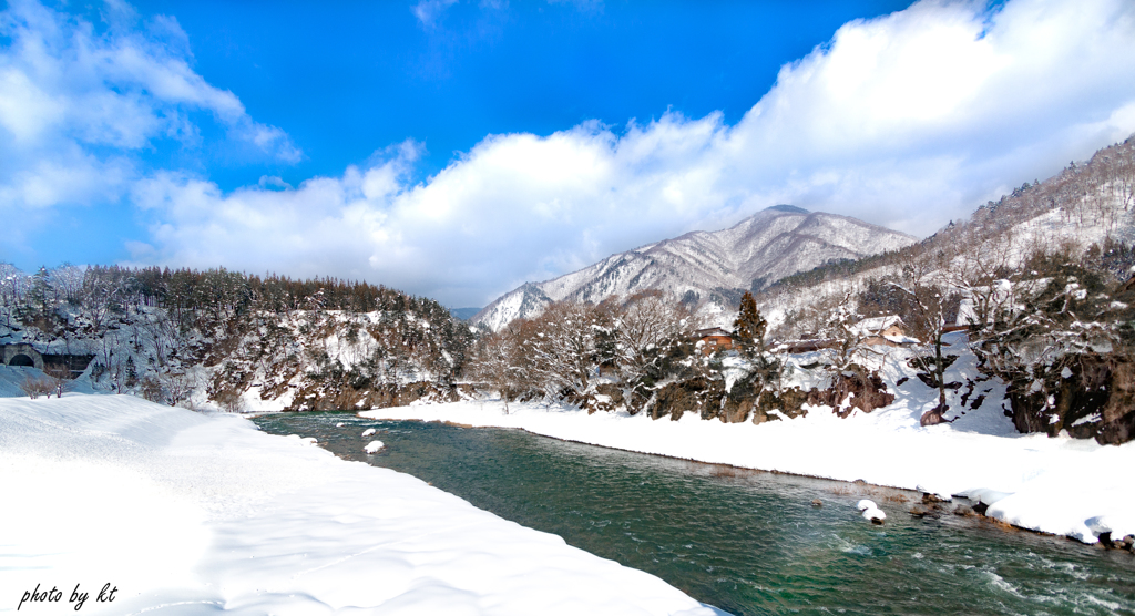 白川郷にて　