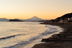 夕暮れが包み込む稲村ヶ崎