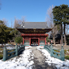 雪の根津神社