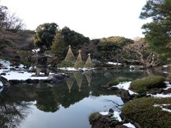 雪あるの旧古河庭園