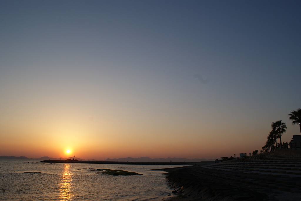 夕日