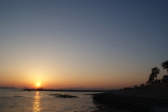 夕日