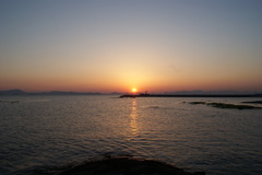 夕日