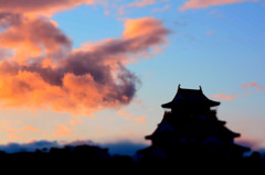 赤雲と大阪城