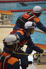 全国消防救助技術大会　水上の部　技術訓練②