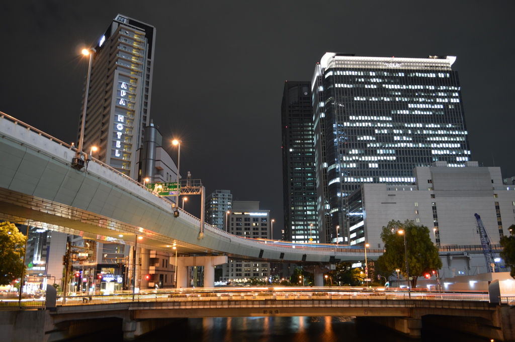 渡辺橋　夜景