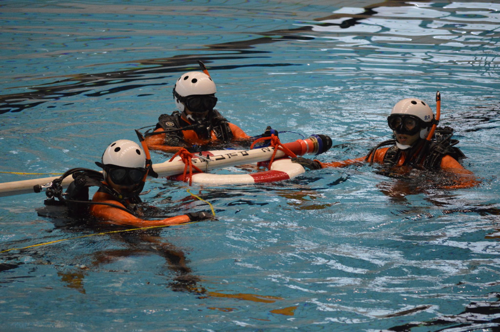 全国消防救助技術大会　水上の部　技術訓練