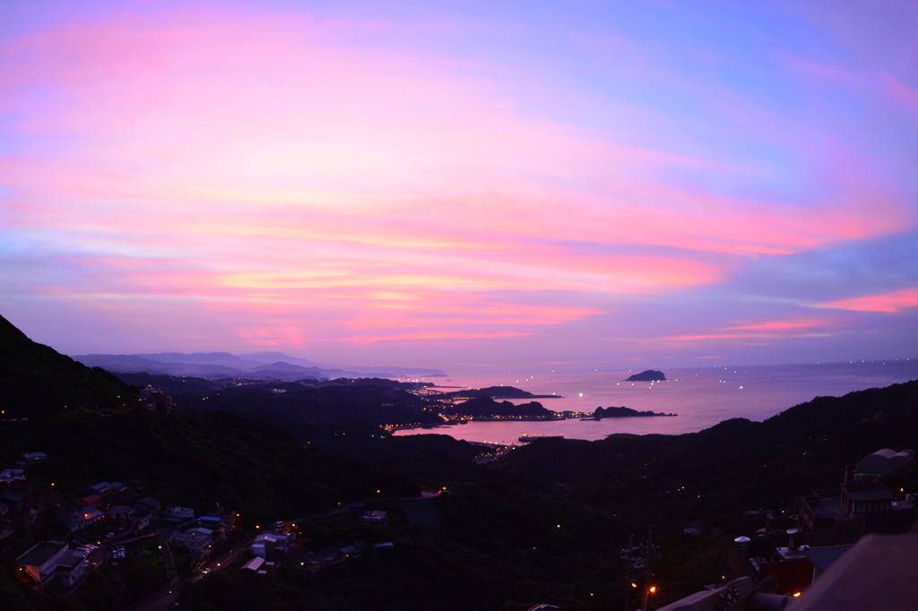 九份の夕焼け
