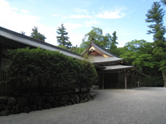 伊勢神宮 内宮 神楽殿にて