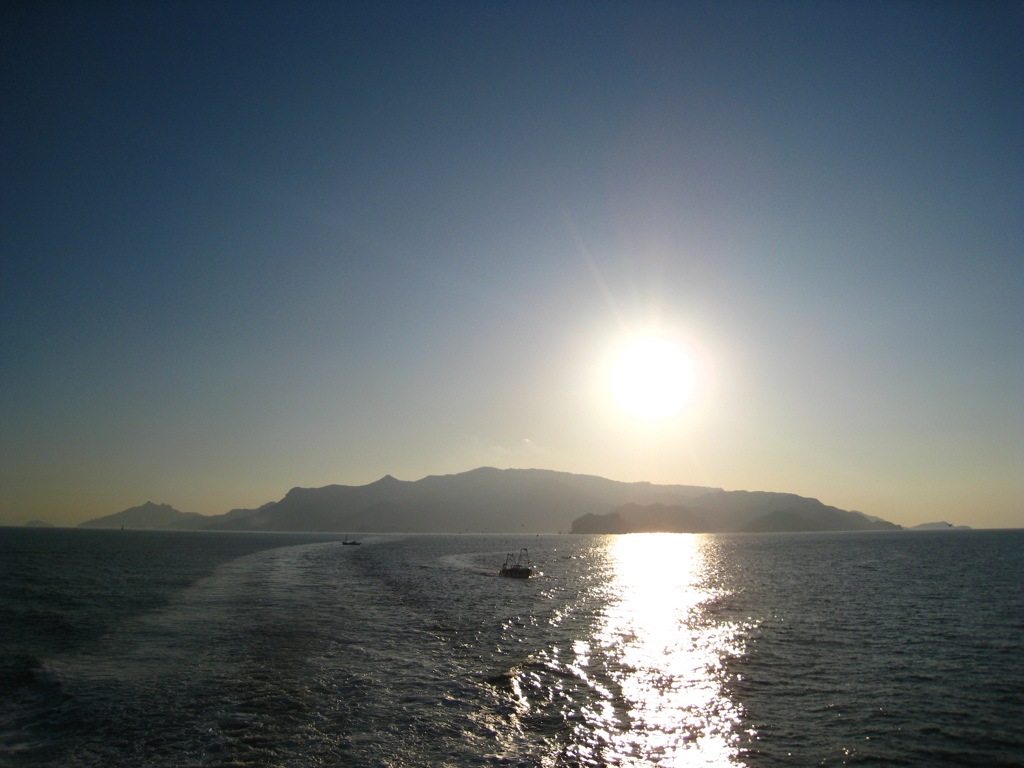 瀬戸内の夕陽４