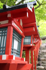 貴船神社・街燈路－１