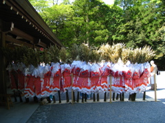 伊勢神宮 内宮神楽殿前にて～こどもの日～その２