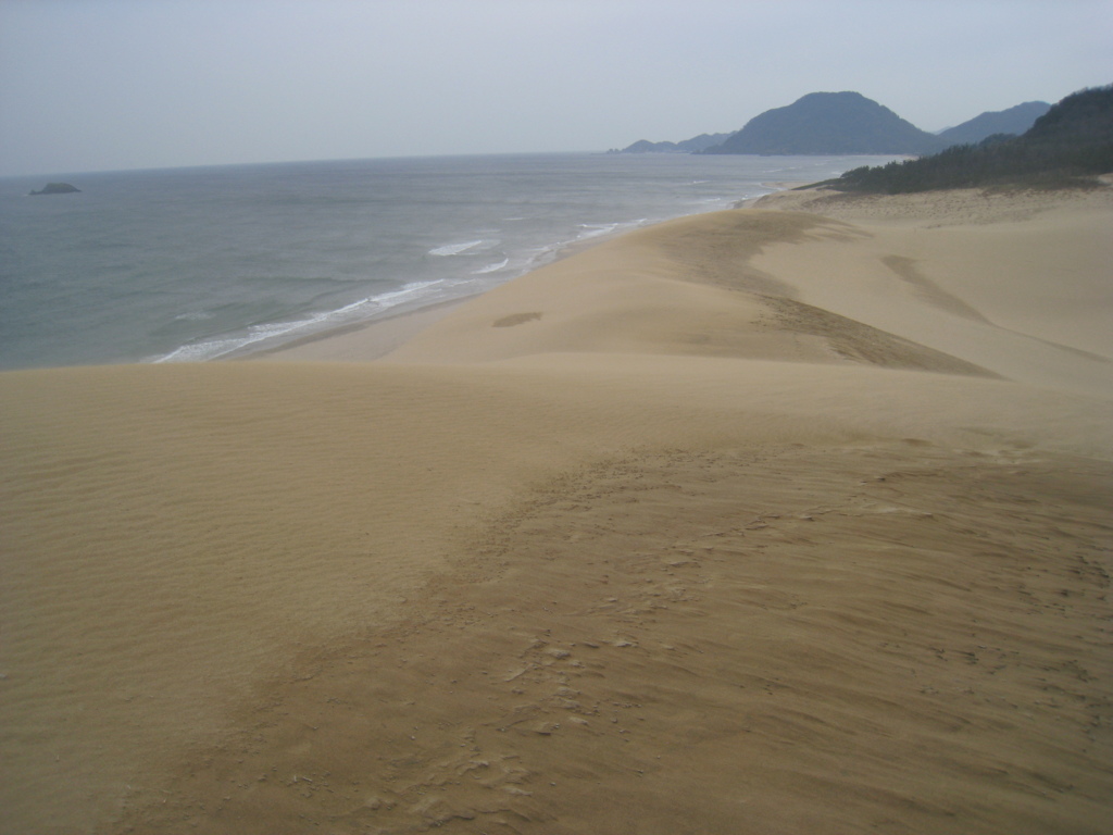 鳥取砂丘と日本海