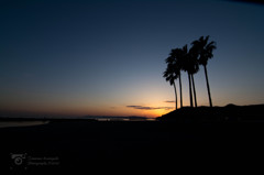 須磨海岸　夕景