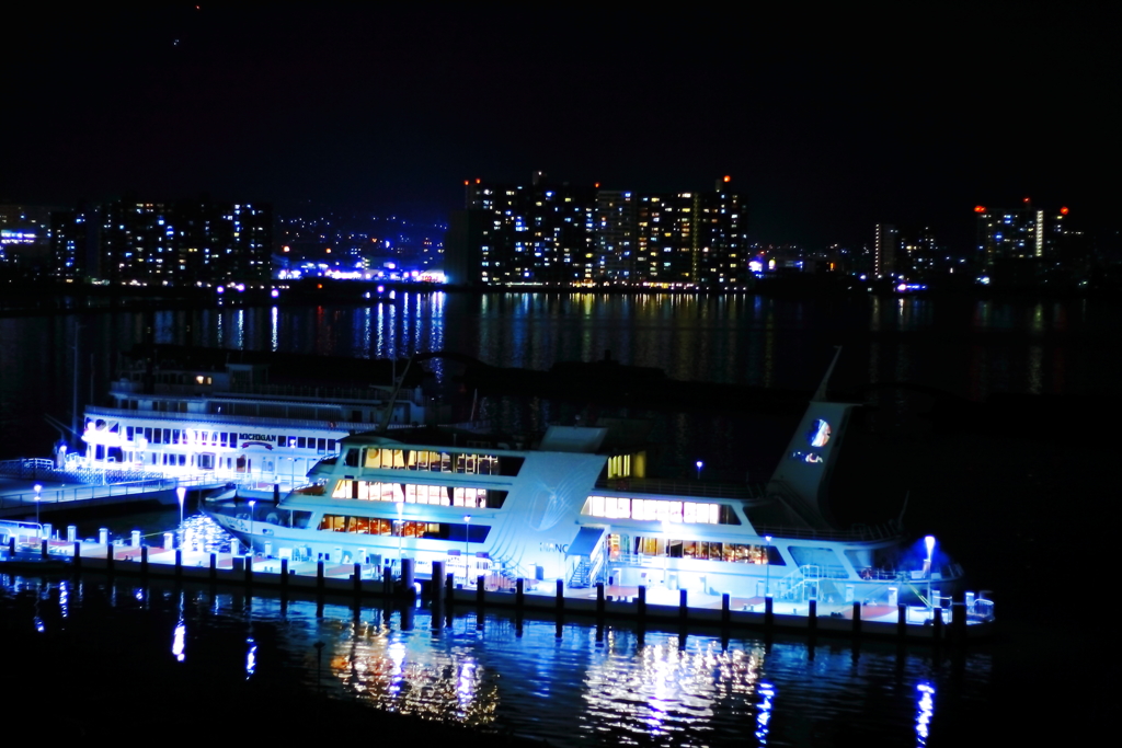 大津港夜景