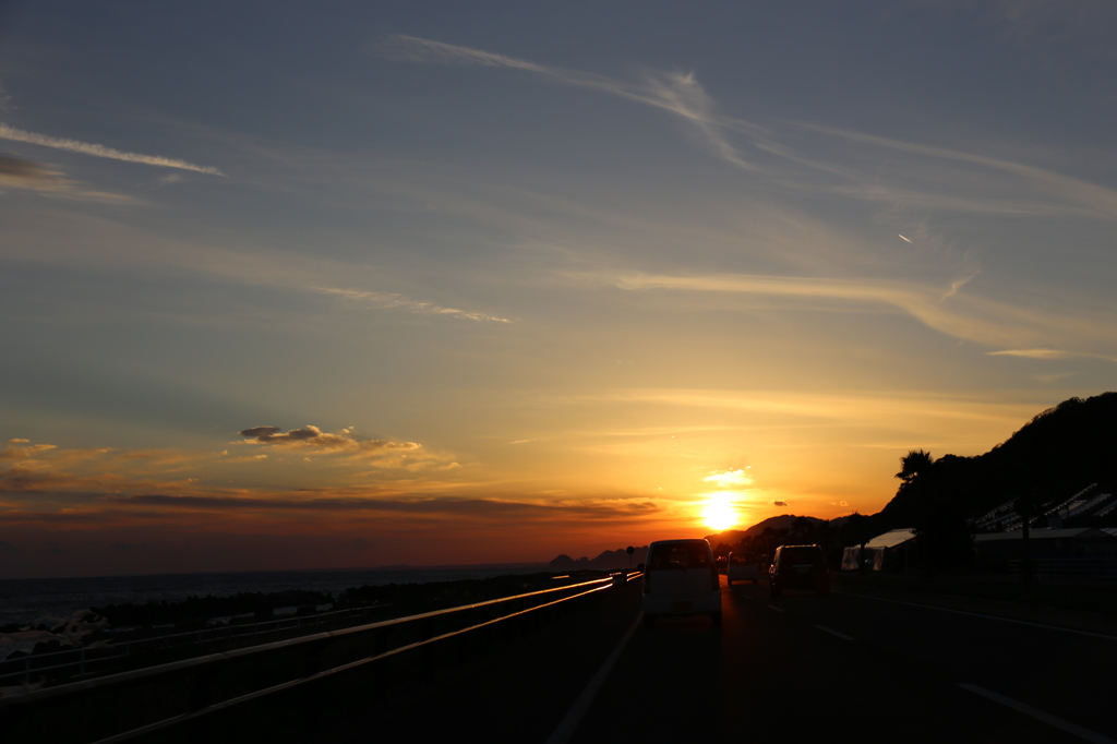 帰りの夕焼け