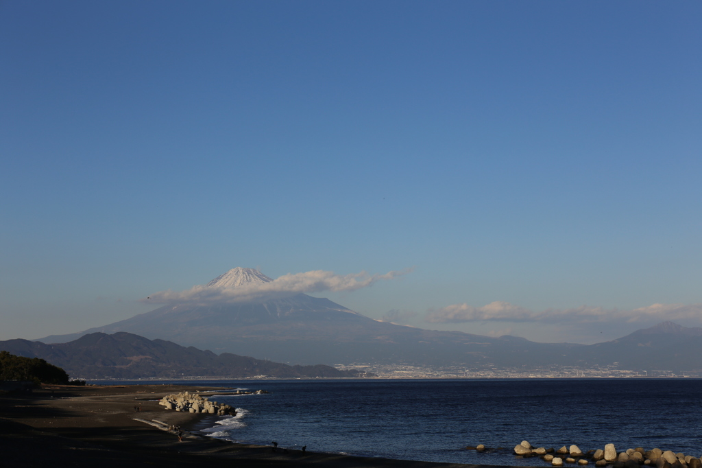 三保の松原から富士山