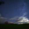 Under the starry sky