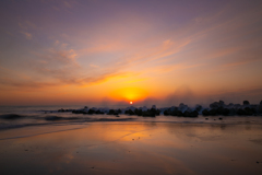 Evening beach