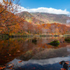 Autumn blue sky