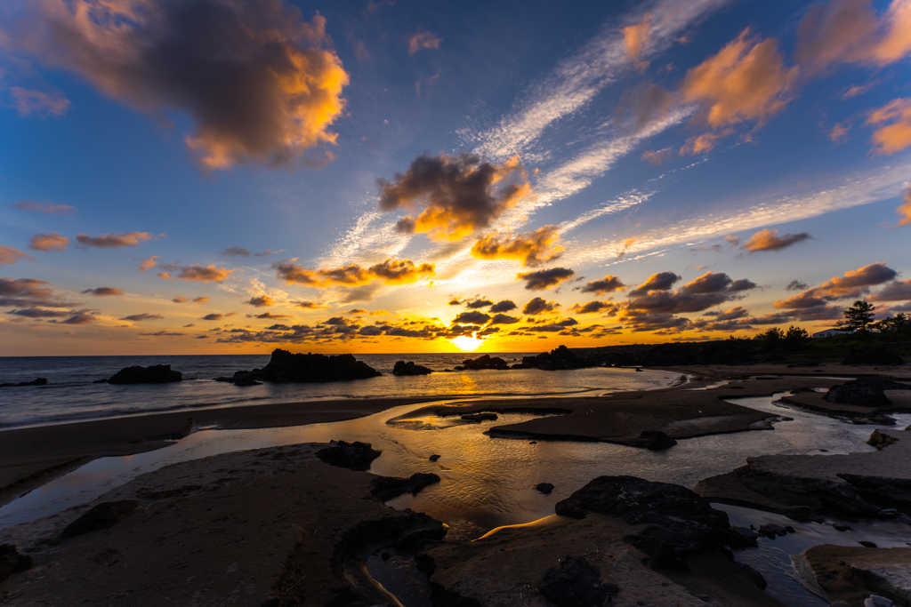 twilight beach