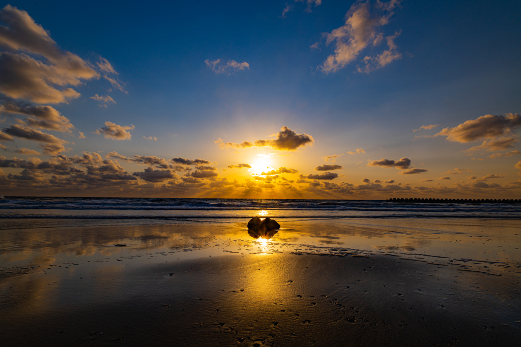 Evening beach