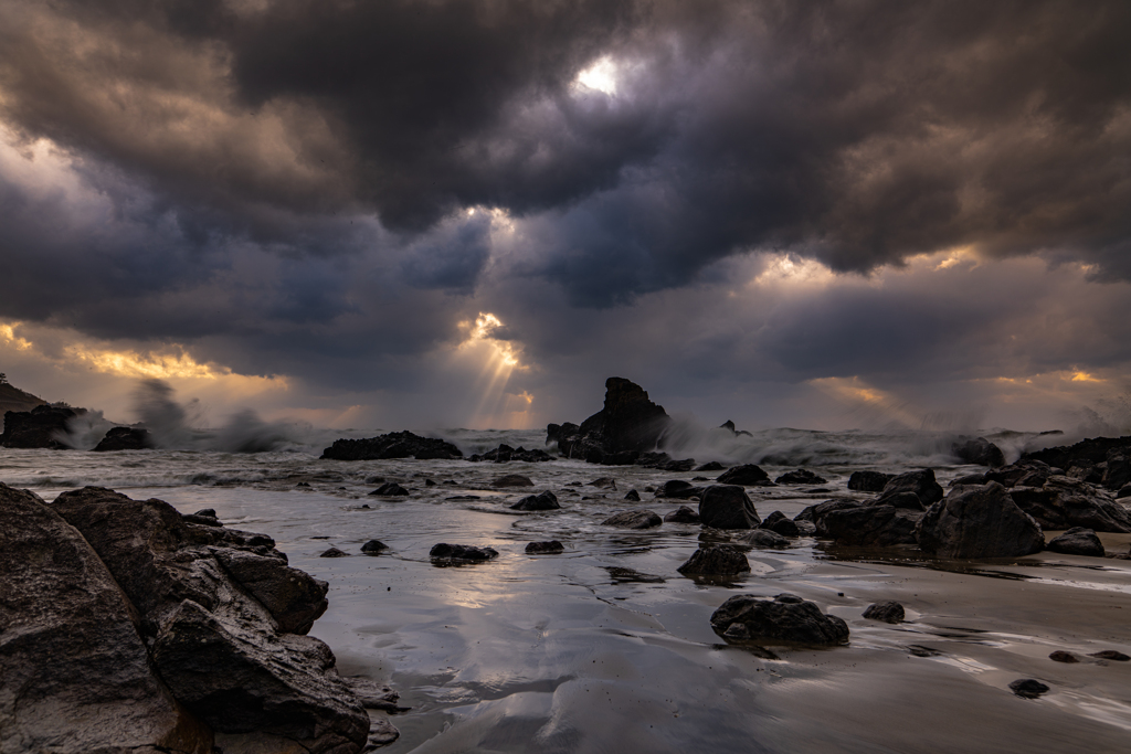 Evening beach