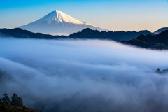 Clouds flowing