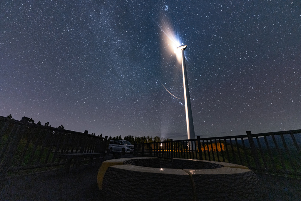 Autumn starry sky
