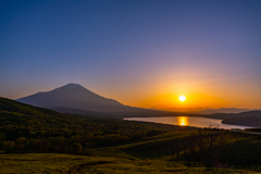 sunset Fuji