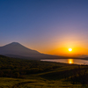 sunset Fuji