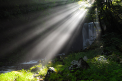 Morning waterfall