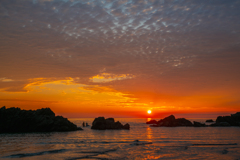 Sunset sea