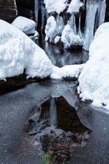 Winter waterfall