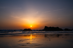 Evening beach