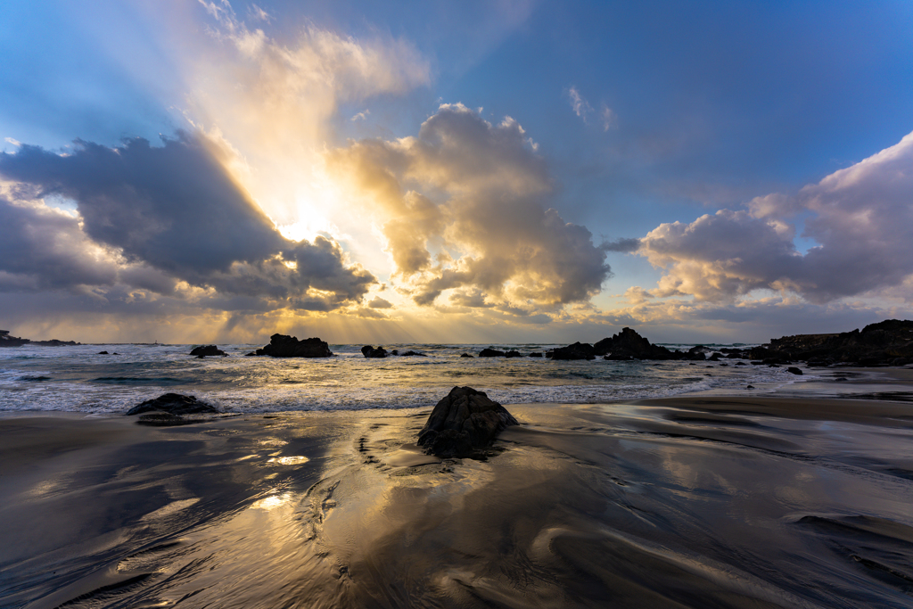 Winter beach