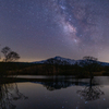 Reflection of the starry sky