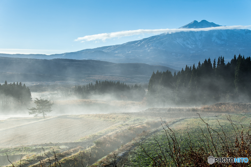 Morning mist ~ Toushi、Mt.Cyoukai